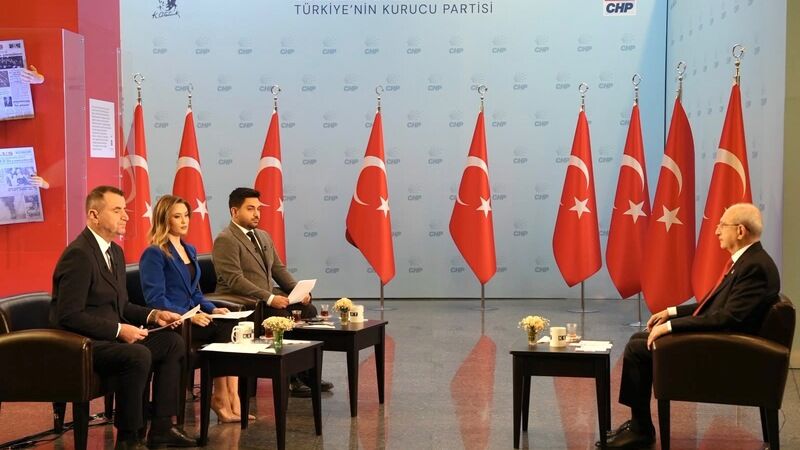 CHP LİDERİ KEMAL KILIÇDAROĞLU, KRT TV CANLI YAYININA KATILDI